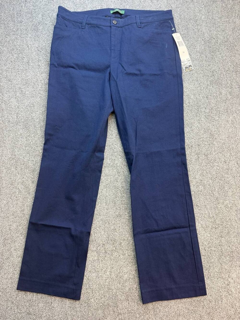 Lauren Ralph Lauren Women’s Size 14 Navy Cotton Stretch Capri Pants NWT
